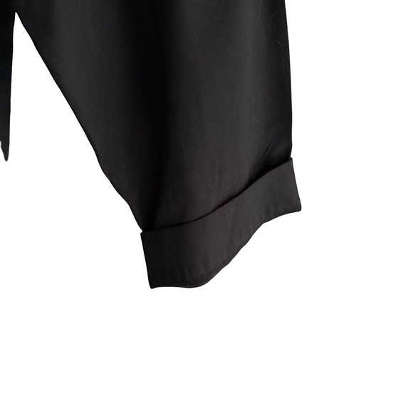 Chapter Shirt Mens Large Black Tencel Oversized Button Front Pocket Longline - Picture 9 of 16